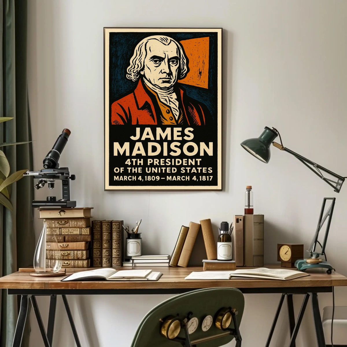 James Madison 4th President Poster