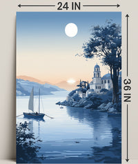 Tranquil Coastal Evening Poster PosterGoat