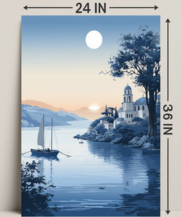 Tranquil Coastal Evening Poster PosterGoat
