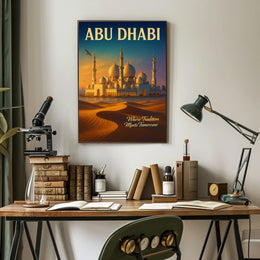 Abu Dhabi Where Tradition Meets Poster