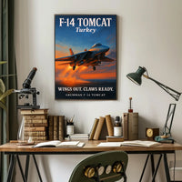 F-14 Tomcat Wings Out, Claws Ready Poster PosterGoat