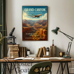 Grand Canyon Adventure Travel Vintage Poster