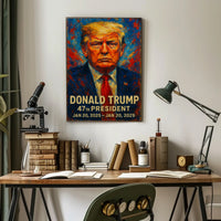 Donald Trump Guardian Nation Patriotic Impressionism Poster