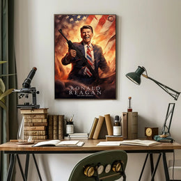 Ronald Reagan: A Patriotic Tribute Poster