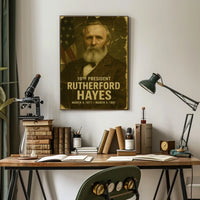 Rutherford B. Hayes 19th President of the United States Damaged Photograph Poster