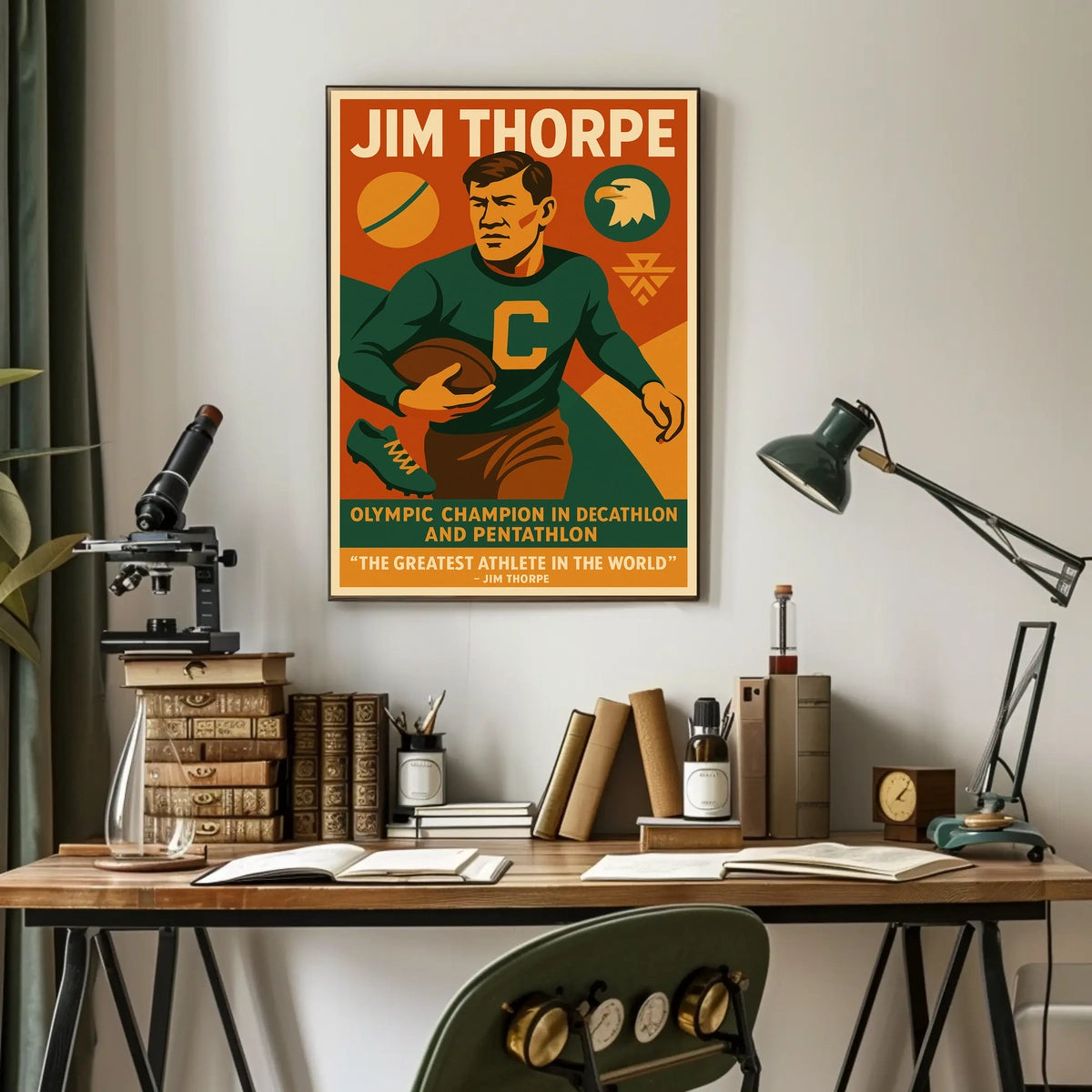 Celebrating Jim Thorpe Greatest Athlete Poster
