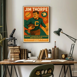 Celebrating Jim Thorpe Greatest Athlete Poster