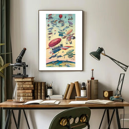 Early Visions of Air Travel Poster PosterGoat
