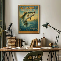 Barramundi Fresh Water Fish Poster