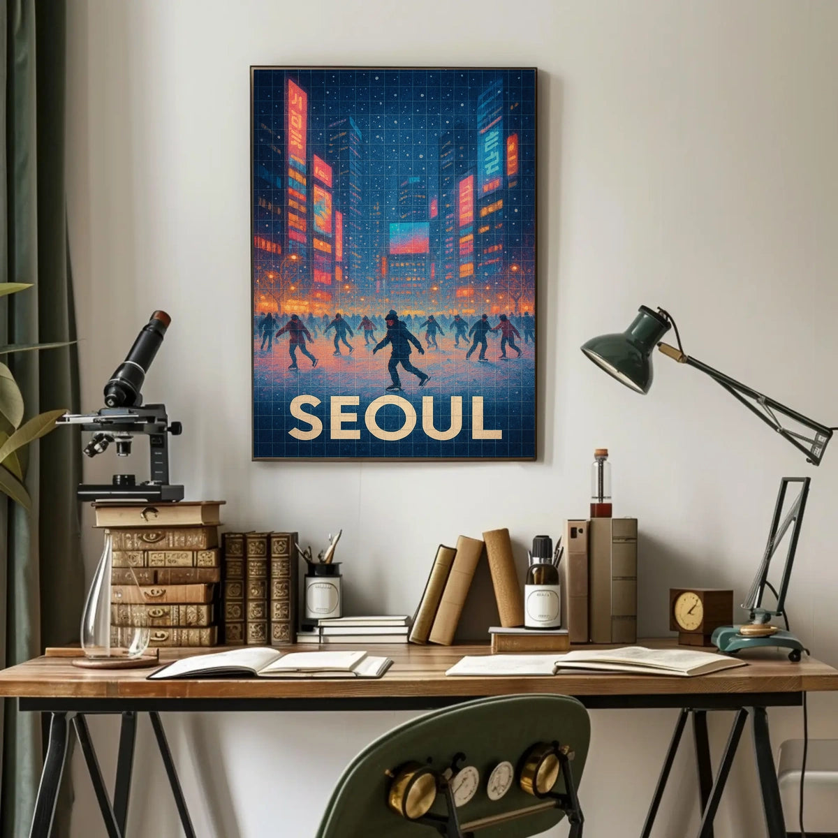 Winter Skating In Seoul Poster