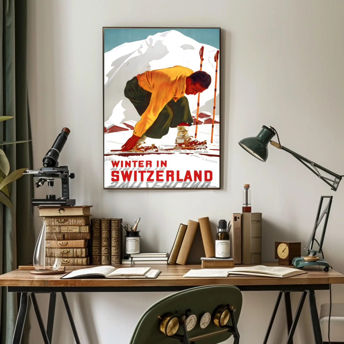 Winter In Switzerland Poster