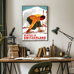Winter In Switzerland Poster