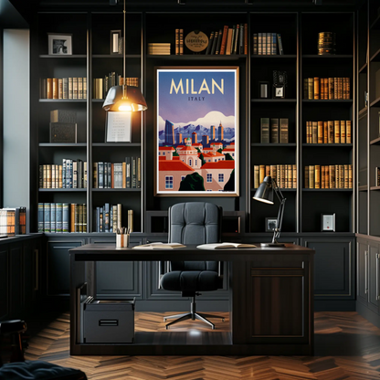 Milan Travel Poster