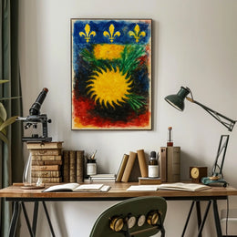 Vibrant Heraldic Emblem Poster