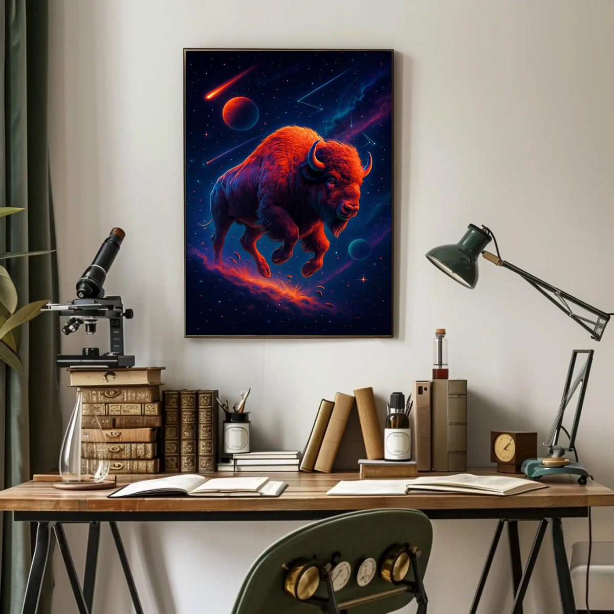 Cosmic Bison Odyssey Poster