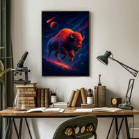Cosmic Bison Odyssey Poster