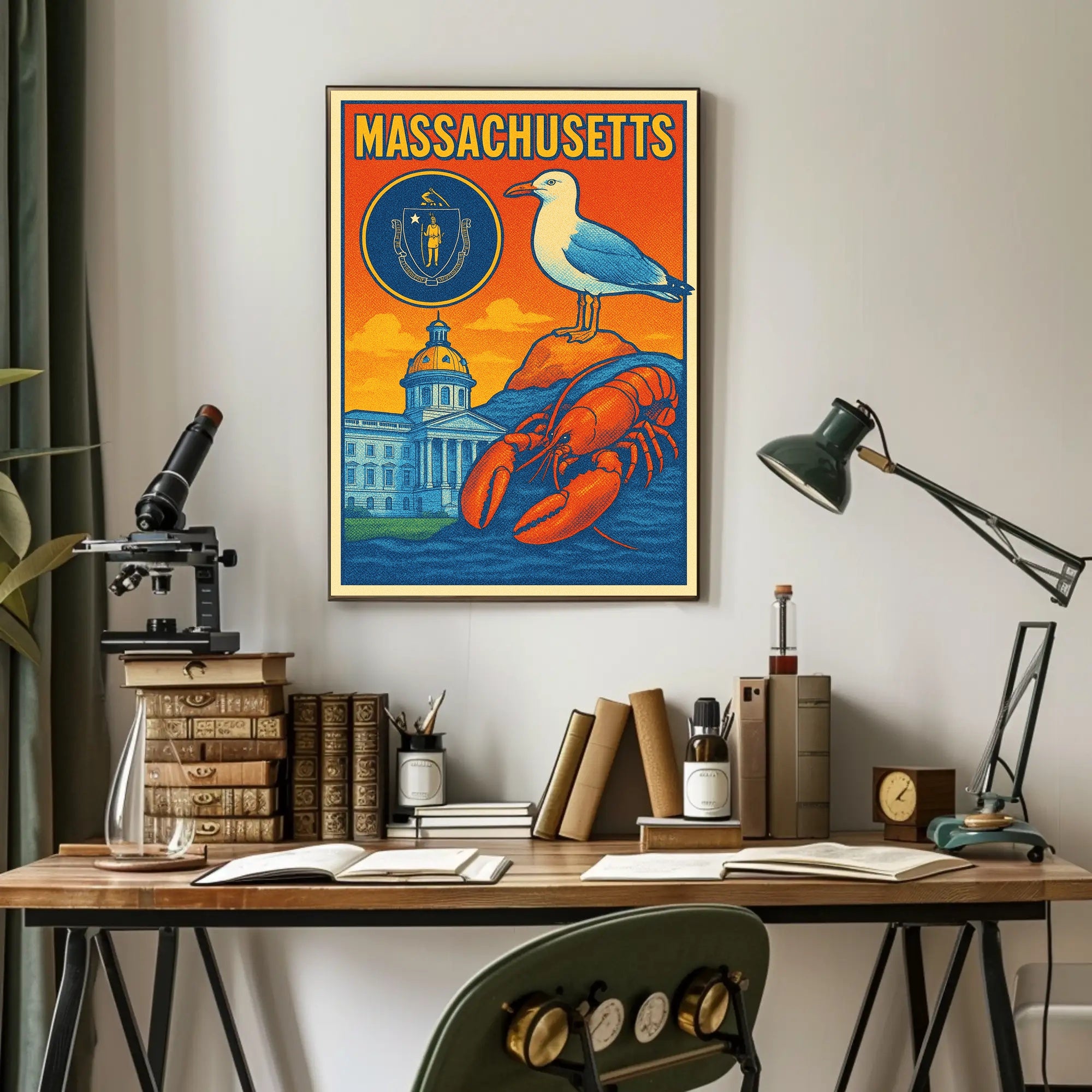 Massachusetts Scenic Poster PosterGoat
