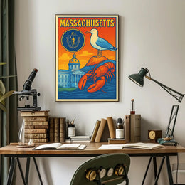 Massachusetts Scenic Poster PosterGoat