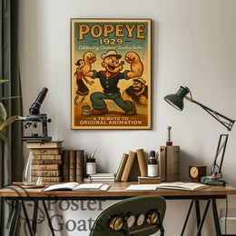 Classic Cartoon Sailor Nostalgia Pop Culture Poster