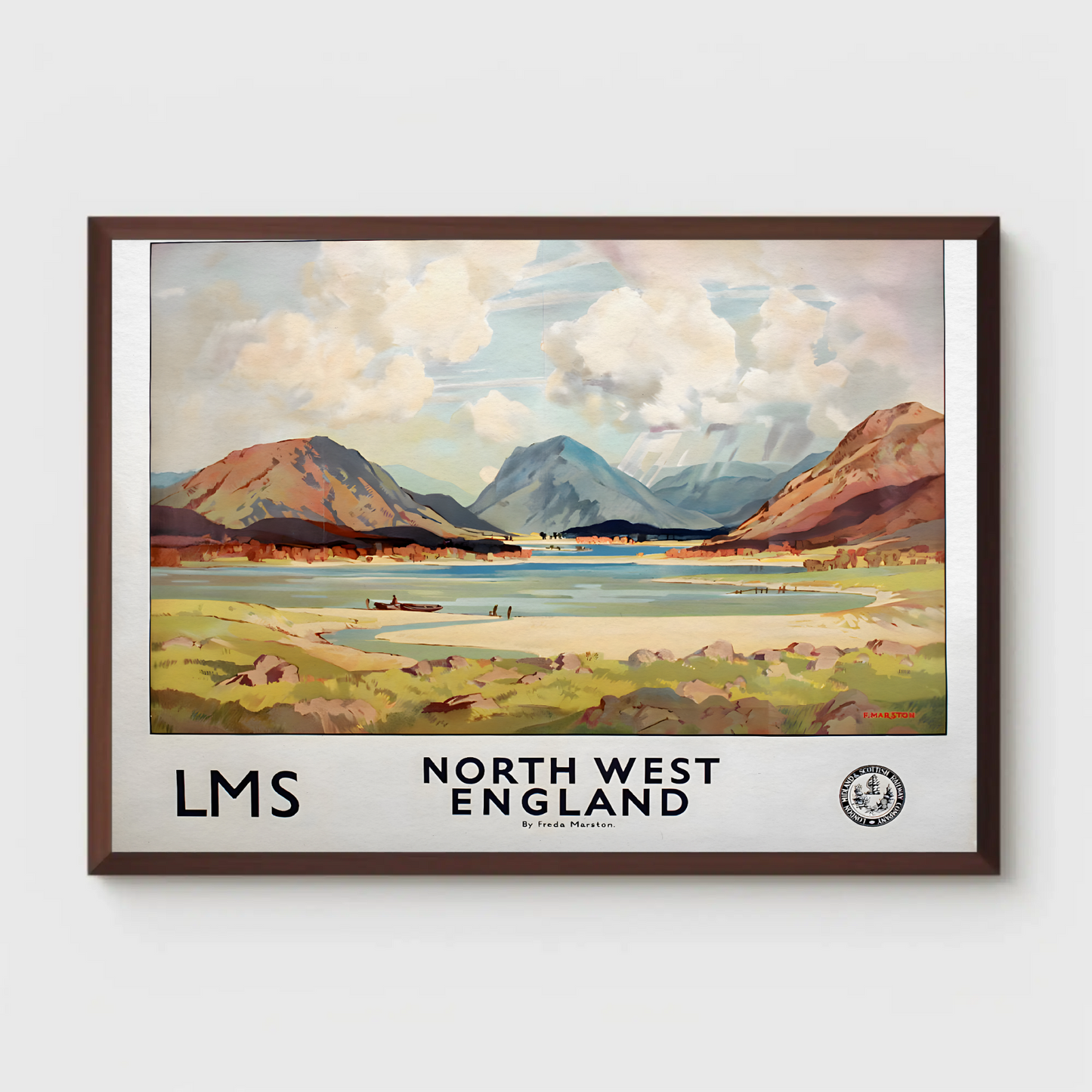 North West England - LMS Railway Poster