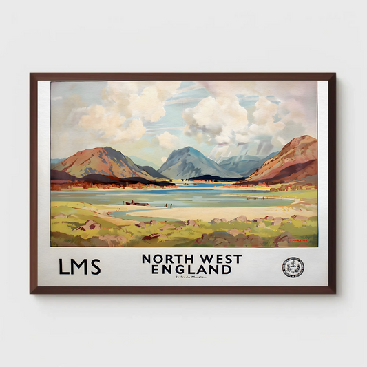 North West England - LMS Railway Poster