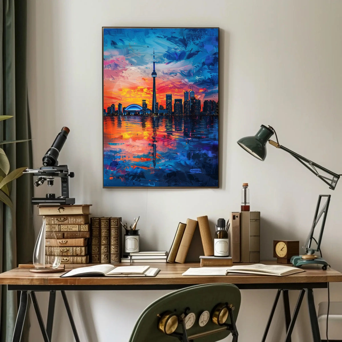 Toronto Skyline At Sunset Poster