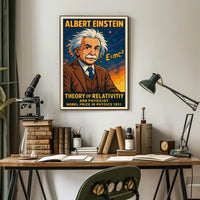 Albert Einstein Theory Of Relativity Education Science Poster