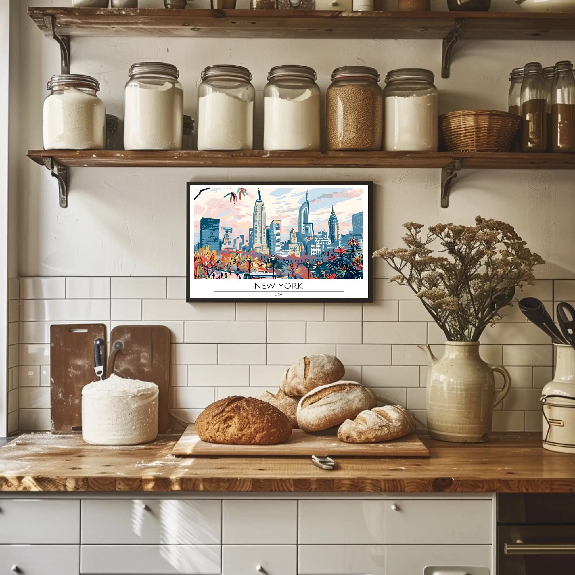 New York Cityscape Poster