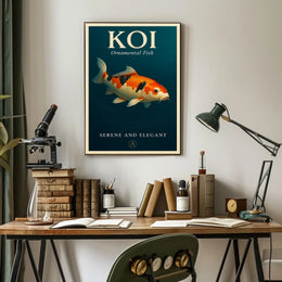 Koi Serene and Elegant Poster