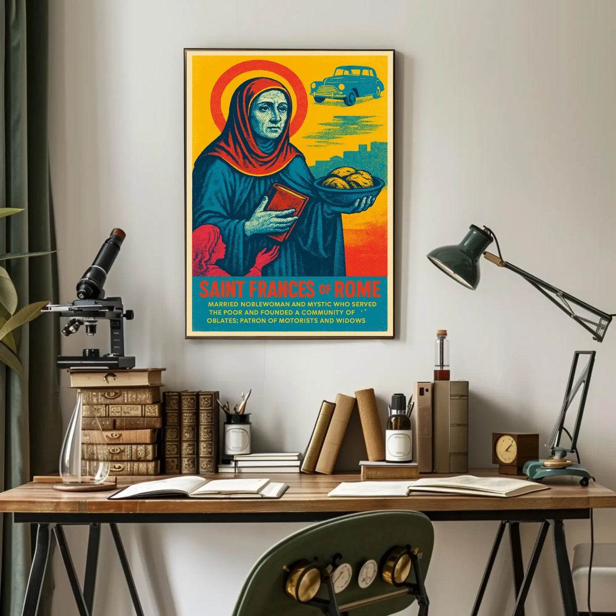 Saint Frances Of Rome Poster