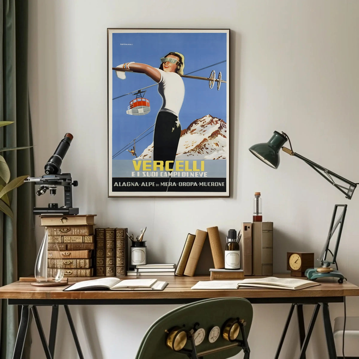 Vercelli Ski Resorts Poster