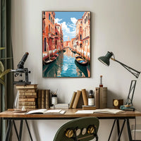 Venetian Waterway Dreamscape Historic Buildings Travel Poster
