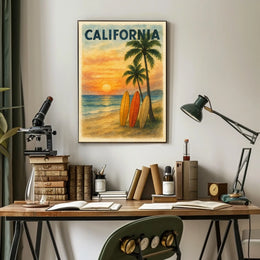 California Sunset Poster