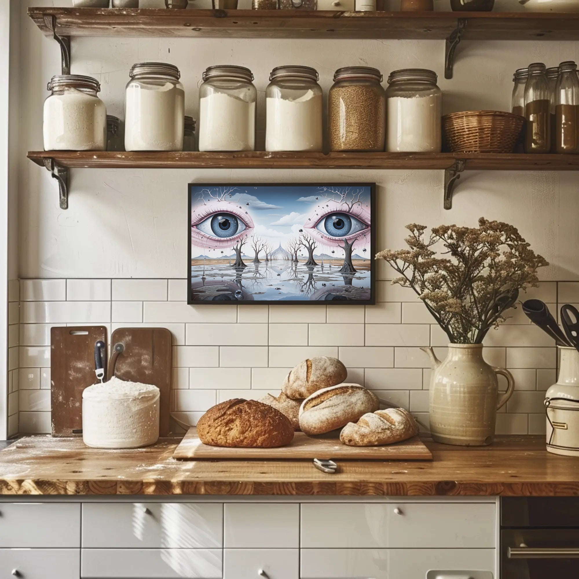 Surrealistic Eyescape Dreamscape Wall Art - Abstract or Artistic Poster
