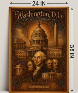 Washington, D.C. Capital of the United States Poster PosterGoat