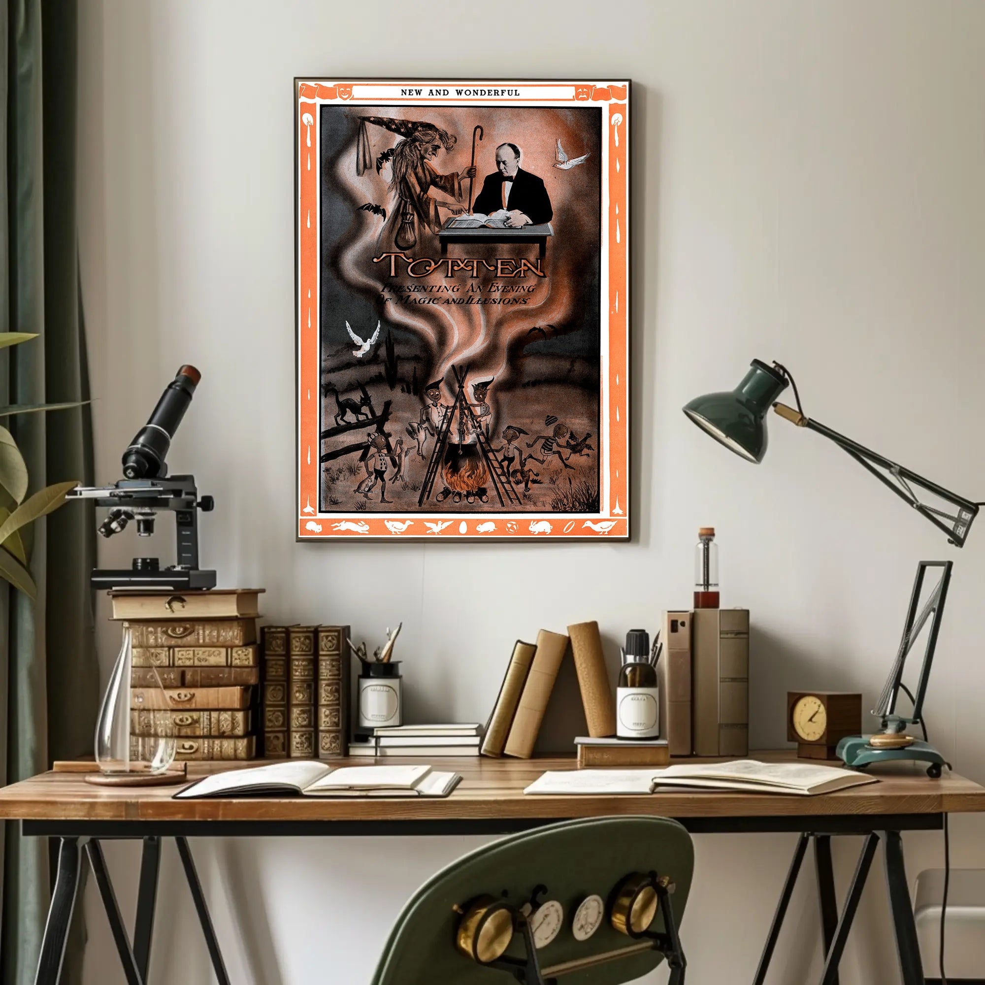 Magic Illusions Vintage Poster: Cultural and Heritage Poster