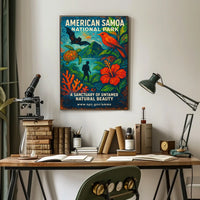 American Samoa Sanctuary National Park Poster