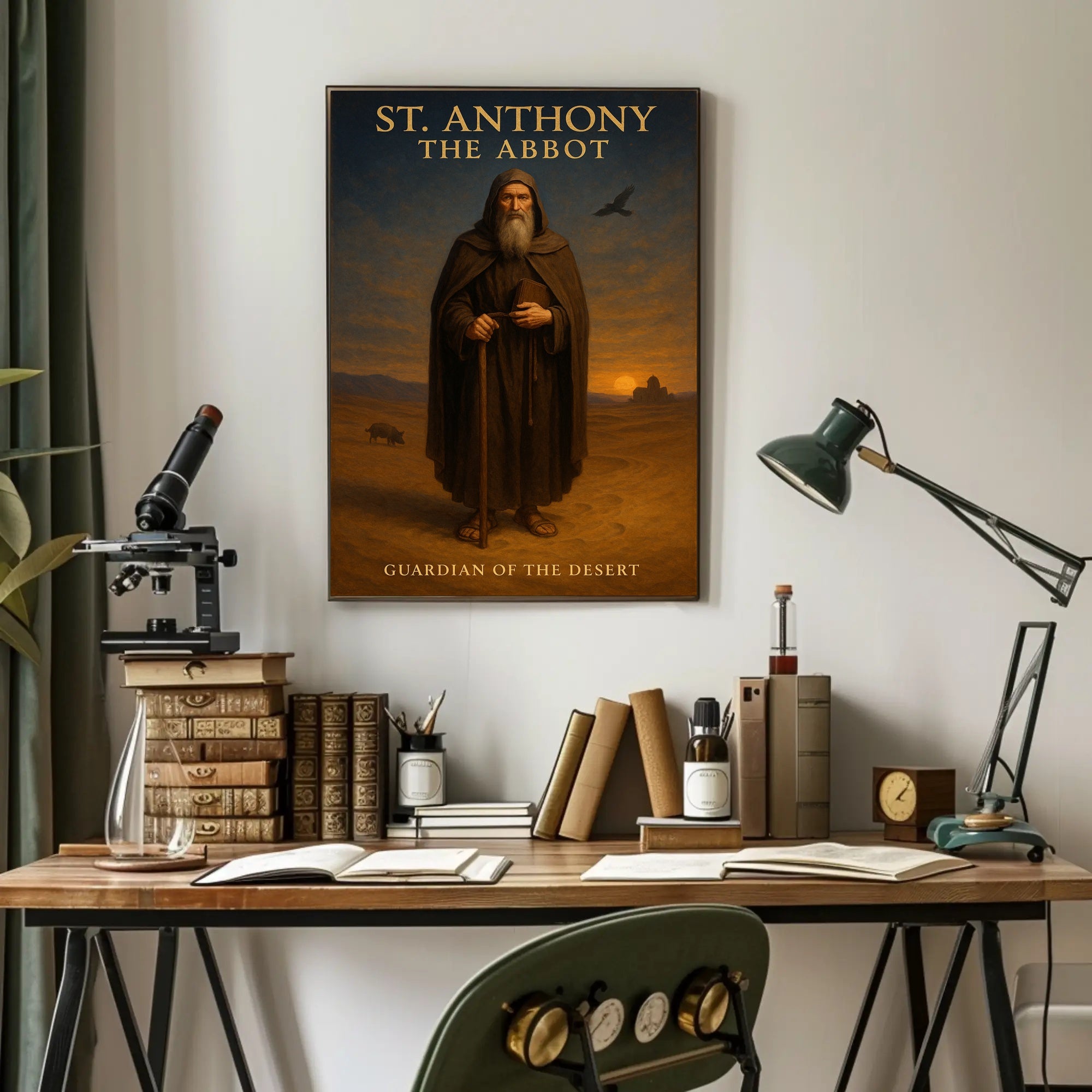 St. Anthony Desert Reverence Cultural or Heritage Poster PosterGoat