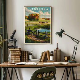 Scenic Landscape of Nebraska Poster