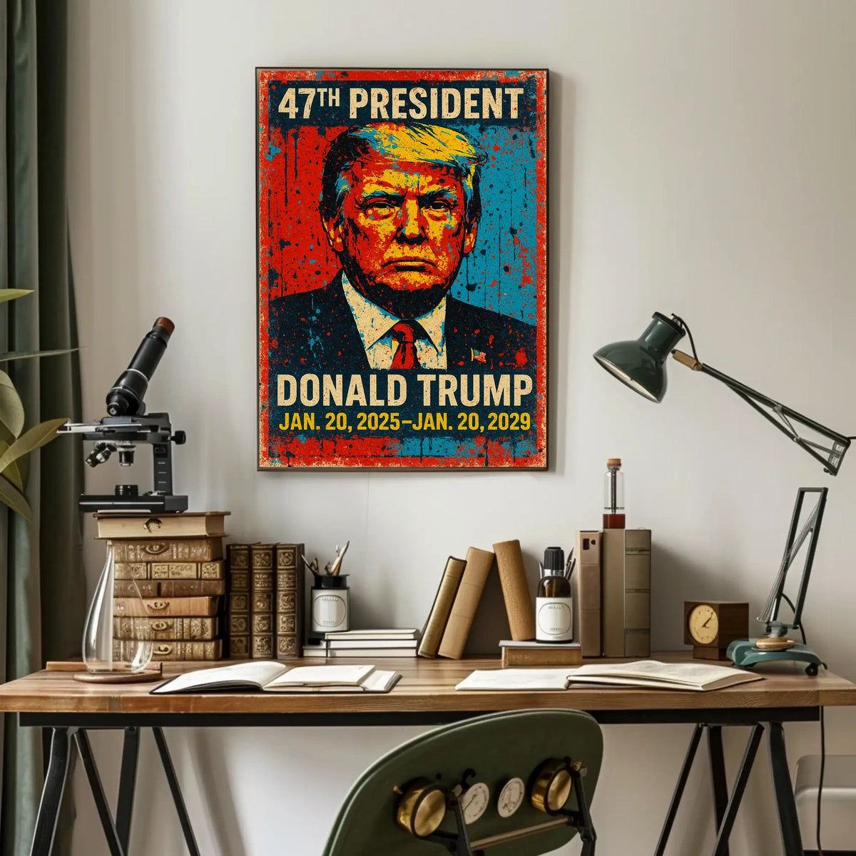 Triumphant Trump Leadership Pop Art Poster