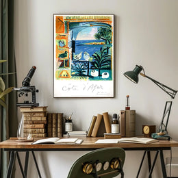 Côte DAzur Artistic Impression Poster