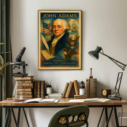 John Adams 2nd President Poster
