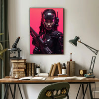 Cybernetic Warrior Poster PosterGoat