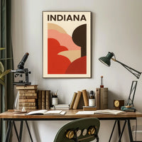 Indiana Abstract Landscape Poster