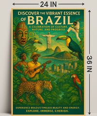 Discover the Vibrant Essence of Brazil Poster PosterGoat