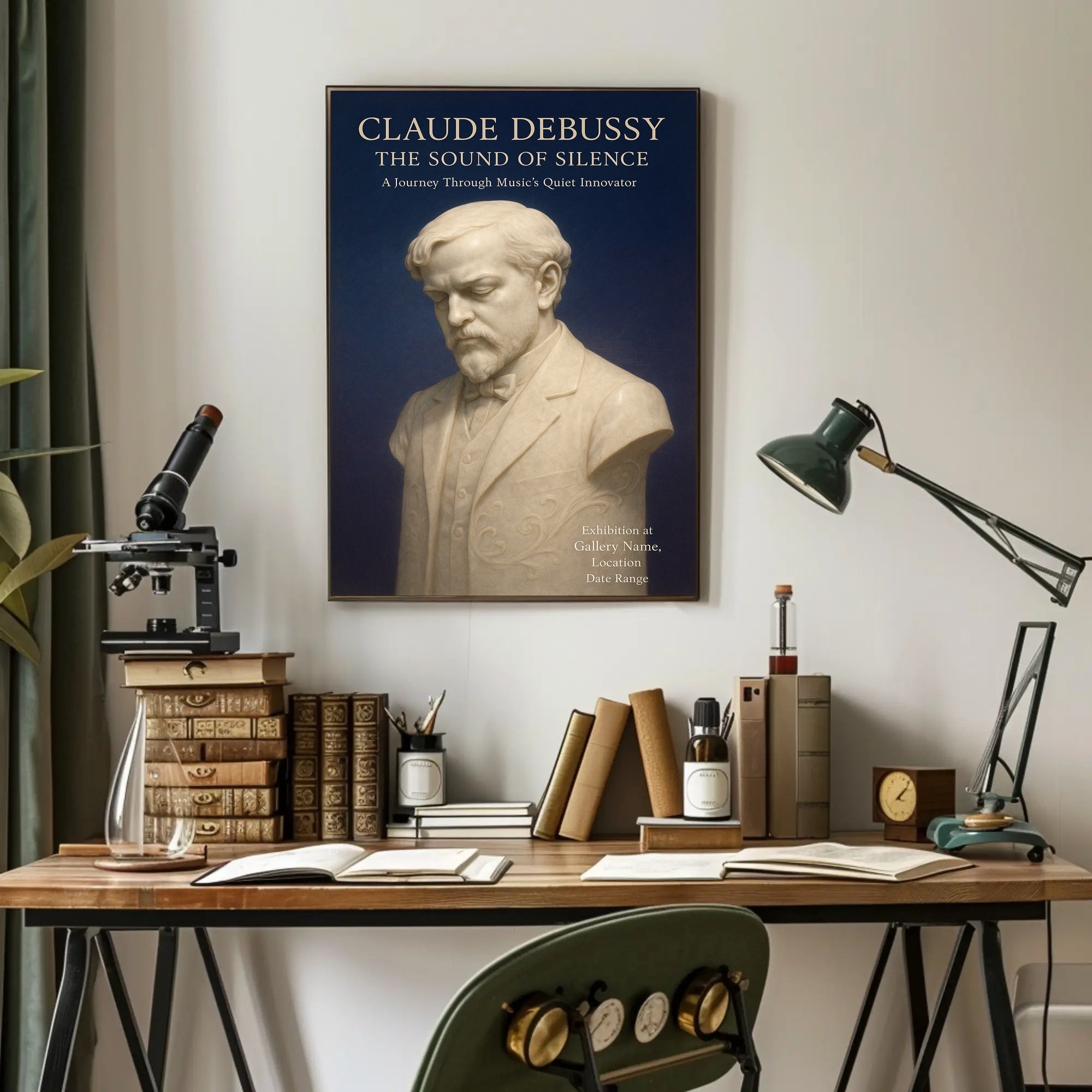 Claude Debussy The Sound of Silence Poster PosterGoat