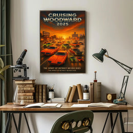 Cruising Woodward 2025 Poster PosterGoat