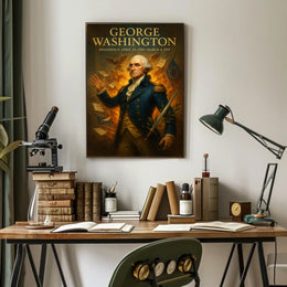 18th-Century Patriotic Hero Historical or Presidential Poster