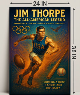 Jim Thorpe The All-American Legend Poster PosterGoat