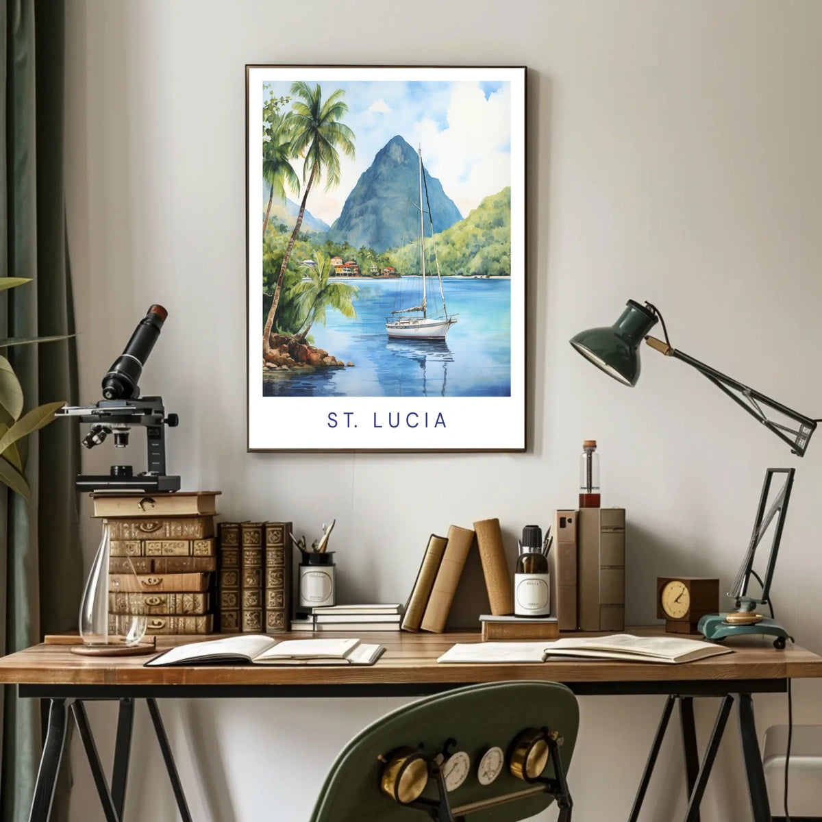 Scenic Beauty Of St. Lucia Poster